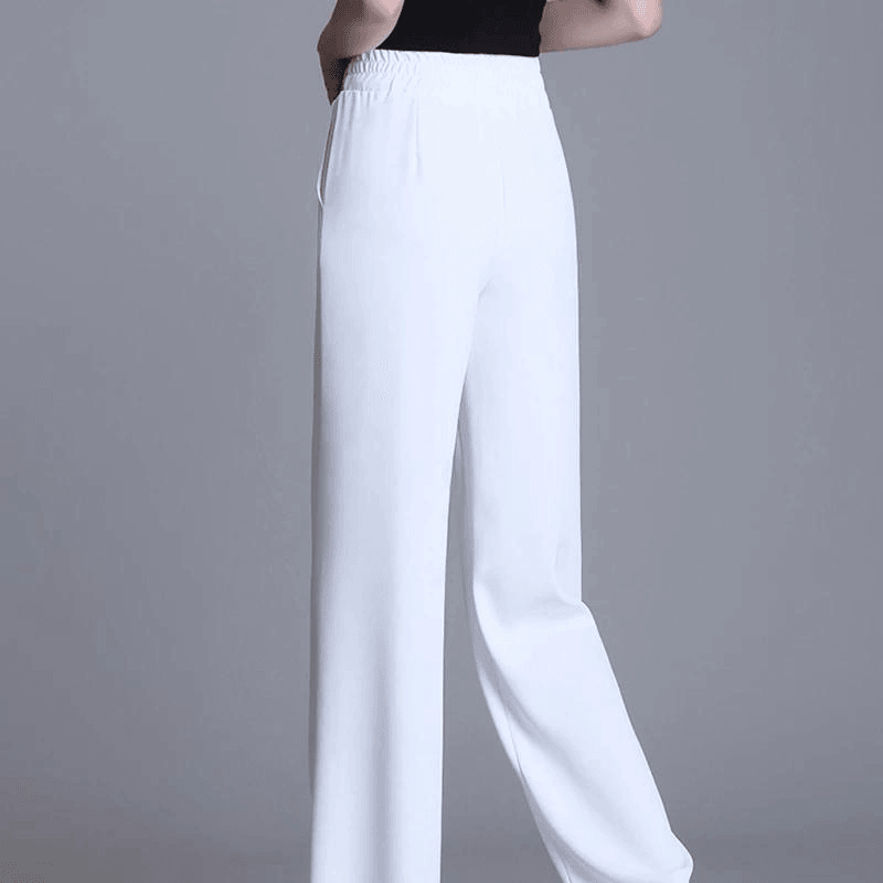 Calça Casual de Alfaiataria Élastique