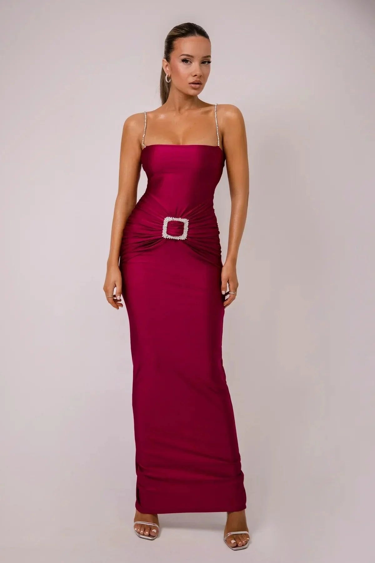 Vestido Eloá Vinho