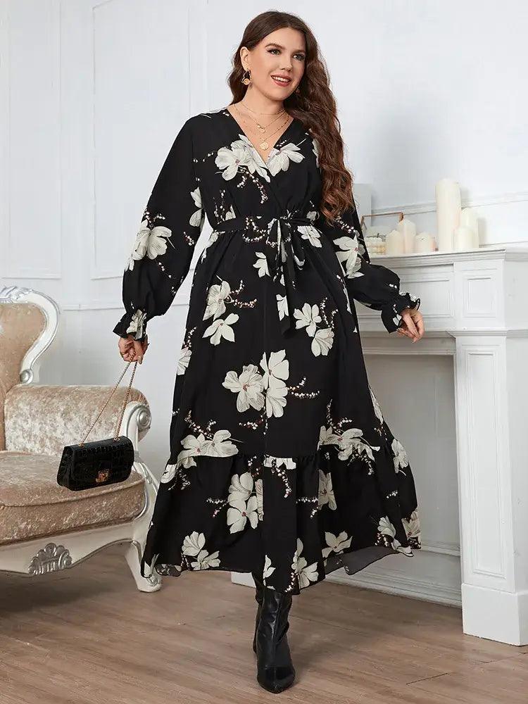 Vestido Casual Mídi Columbine - Plus Size