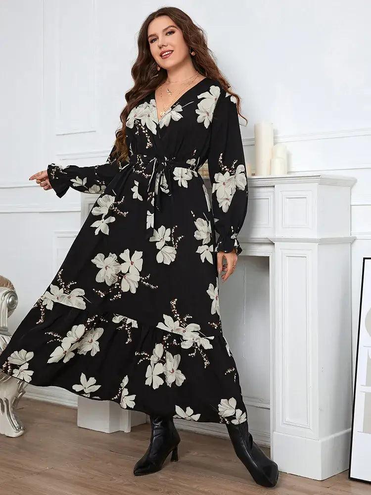 Vestido Casual Mídi Columbine - Plus Size