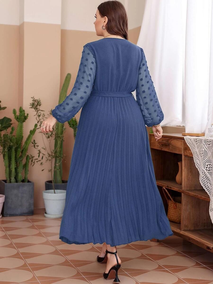 Vestido Casual Mídi de Chiffon Vienna - Plus Size