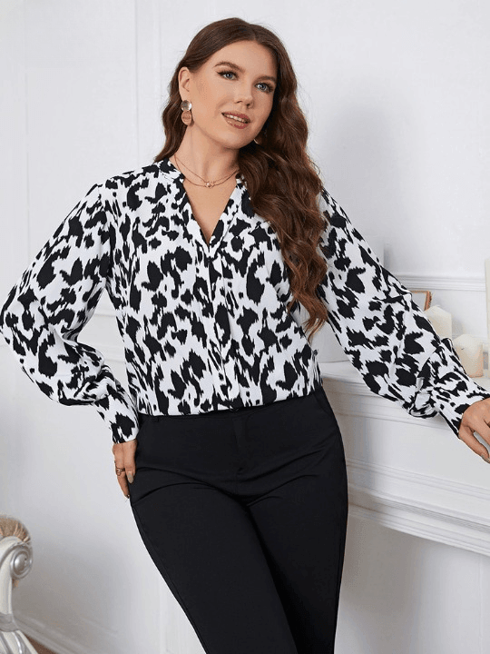 Camisa Casual Animale - Plus Size