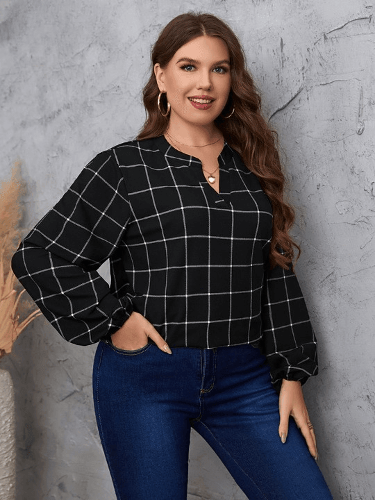 Blusa Casual Crystal - Plus Size