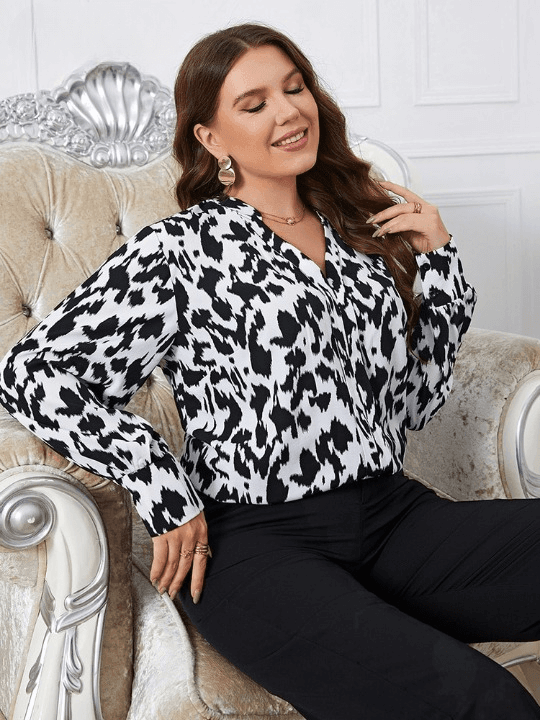 Camisa Casual Animale - Plus Size