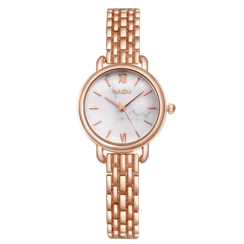 Relógio Rosa Ouro Luxe Femme