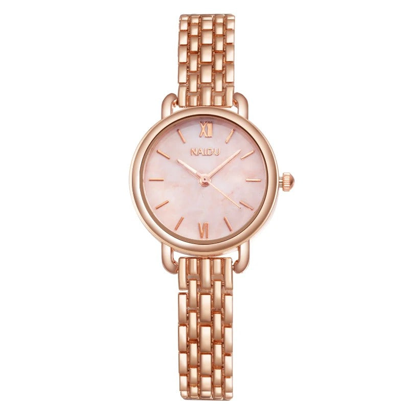 Relógio Rosa Ouro Luxe Femme